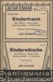 Kindertraum / Reve d'enfant / Sogno infantile / A childs dream. Virtuosen-Intermezzo / Kinderwünsche / Desir d'enfant / Deseo infantil / A childs wish. Intermezzo (Edition Baltic, Nr. 49 u. 48). Salonorchester. 10 Stimmen.