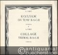 Kollazh na temu B-A-C-H / Collage teemal B-A-C-H. Partitura / Partituur.
