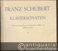 Klaviersonaten / Sonates pour Piano / Piano sonatas, Bände 1 u. 2 (= Universal Edition 257a u. 257b).