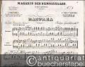 Mazurka. Nouvelle danse de Salon par Ph. Gawlikowski / The 17th Lancers. Quadrille Anglais par William Levey (= Magasin des Demoiselles, 14e annee (1857-1858), No. 5). Piano.