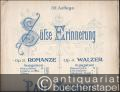 Süße Erinnerung, Op. 3: Romanze. Ausgabe für Pianoforte.
