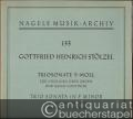 Triosonate f-Moll für 2 Violinen oder Oboen und Basso continuo / Trio sonata in f minor for 2 violins or oboes and basso continuo (= Nagels Musik-Archiv, Nr. 133).