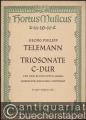 Triosonate C-Dur für zwei Blockflöten (oder Geigen, Querflöten) und Generalbaß (= Der getreue Musikmeister, Heft 5. Hortus Musicus 10. Bärenreiter-Ausgabe 1695).