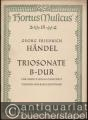 Triosonate B-Dur für Oboe, Violine (oder 2 Violinen) und Basso continuo (= Hortus Musicus 15. Bärenreiter-Ausgabe, Nr. 929).
