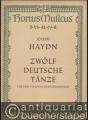 Zwölf deutsche Tänze für zwei Violinen und Violoncello (= Hortus Musicus 41. Bärenreiter-Ausgabe, Nr. 2045).