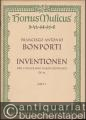 Inventionen für Violine und Basso continuo, Op. 10. Heft 1: Invenzione prima A-Dur. Invenzione seconda h-Moll. Invenzione terza F-Dur (= Hortus Musicus 44. Bärenreiter-Ausgabe, Nr. 321).