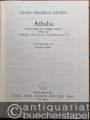 Musik (Bücher/Noten) » Noten/Partituren - Athalia. Oratorio in three parts (HWV 52). Teilband 1: Fassung der Uraufführung 1733. Teilband 2: Anhang I-III und Kritischer Bericht (= Hallische Händel-Ausgabe. Kritische Gesamtausgabe, Serie I: Oratorien und große Kantaten, Bände 12.1 u. 12.2). BA 4082.