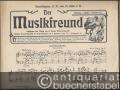 Liebessehnen, Op. 50. Salonstück / Abendgedanken, Op. 113 / Der Abschied, Op. 18. Nocturne / Mei Mutter mag mi net, Op. 29 No. 2. Volkslied (= Der Musikfreund. Jahrgang 1908, Nummer 12).