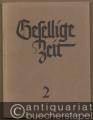 Gesellige Zeit. Liederbuch für gemischten Chor. Zweiter Teil: Meisterwerke des 16. und 17. Jahrhunderts (= Bärenreiter-Ausgabe 910).