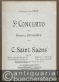 5e Concerto pour Piano et Orchestre par C. Saint-Saens Op. 103. Partition d'Orchestre. Format de poche [Taschenpartitur].