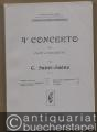 4e Concerto pour Piano et Orchestre par C. Saint-Saens Op. 44. Partition d'Orchestre. Format de poche [Taschenpartitur].