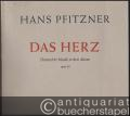 Das Herz, Op. 39. Drama für Musik in drei Akten (vier Bildern) von Hans Mahner Mons. Klavierauszug.