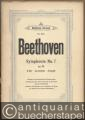 Symphonie No. 7 op. 92 A dur, La majeur, A major (= Edition Cranz, No. 2021). Partitur mit unterlegtem Klavierauszug.