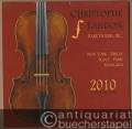 Christophe Landon. Rare Violins, Inc. Calendar 2010.