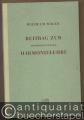 Beitrag zur durmolltonalen Harmonielehre, I: Lehrbuch.