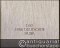 Ausgewählte Werke. Erster Teil (= Das Erbe Deutscher Musik, Band 22. Abteilung Ausgewählte Werke einzelner Meister, Band 2).