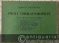 Zwölf Choralvorspiele für Orgel manualiter (= Bärenreiter-Ausgabe 2645).
