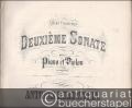 Deuxieme Sonate pour Piano et Violon composee par Antoine Rubinstein, Op. 19.