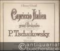 Capriccio Italien pour grand Orchestre compose par P. Tschaikowsky, Op. 45. Pour Piano a 2 mains par Otto Singer.