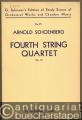 Fourth string quartet, Op. 37 (= G. Schirmer's edition of study scores of orchestral works and chamber music, No. 21).