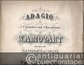 Adagio für 2 Clarinetten und 3 Bassethörner von W. A. Mozart arrangirt für Pianoforte und Violine von Th. Zillmann. Klavierpartitur und Stimme.