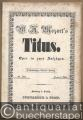 Musik (Bücher/Noten) » Noten/Partituren - W. A. Mozart's Titus. Oper in zwei Aufzügen. Vollständiger Clavier-Auszug.