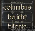 Columbus. Bericht und Bildnis (= Edition Schott 2870). Klavierauszug.