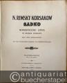 Musik (Bücher/Noten) » Noten/Partituren - Sadko (1895/96). Romantische Oper in sieben Bildern / Legende lyrique. Klavierauszug / Partition pour piano et chant.