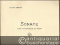 Sonate pour Violoncelle et Piano (= Six Sonates pour divers Instruments. Composees par Claude Debussy, Musicien Francais. La Premiere pour Violoncelle et Piano).
