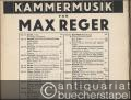 Zwei kleine Sonaten für Violine und Klavier. 1. Sonate (D moll), Op. 103b Nr. 1 (= Kammermusik von Max Reger, Haus-Musik, Op. 103, Nr. 1). Partitur und Stimme.