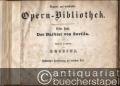 Der Barbier von Sevilla. Oper in 2 Akten (= Elegante und wohlfeilste Opern-Bibliothek, Erster Band). Vollständiger Klavierauszug mit deutschem Text.