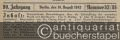 Musik (Bücher/Noten) » Musik-Zeitschriften - Signale für die musikalische Welt. 90. Jahrgang, Nummer 32/33. Berlin, den 10. August 1932.