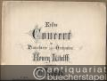 Erstes Concert für Pianoforte und Orchester, Henry Litolff zugeeignet von F. Liszt. Pianoforte Prinzipalstimme.