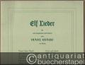 Elf Lieder für eine Singstimme und Klavier von Franz Krause, 49. Werk.