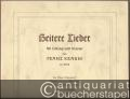 Heitere Lieder für Gesang und Klavier von Franz Krause, 42. Werk.