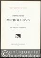 Micrologvs (= Corpvs scriptorvm de mvsica, 4).