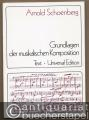 Die Grundlagen der musikalischen Komposition (= Universal Edition 26229a u. 26299b). Textband und Notenbeispiele [2 Bände].