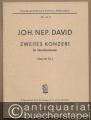Zweites Konzert für Streichorchester, Werk 40 Nr. 2 (= Breitkopf & Härtels Partitur-Bibliothek, Nr. 3614).