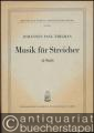 Musik für Streicher (1960) (= Breitkopf & Härtels Partitur-Bibliothek, Nr. 3911). Partitur u. Stimmen.