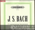 15 zweistimmige Inventionen / 15 Two-part Inventions BWV 772-786. 15 dreistimmige Sinfonien / 15 Three-part Sinfonias BWV 787-801 für Klavier / for Piano (= Edition Peters, Nr. 11422). Urtext.