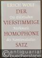 Der vierstimmige homophone Satz. Die stilistischen Merkmale des Kantionalsatzes zwischen 1590 und 1630.