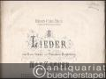 8 Lieder für eine Bass-Stimme mit Pianoforte-Begleitung von Max Zenger, Op. 11 (= 2te (neue) Folge der Lieder-Sammlung mit Pianoforte-Begleitung No. 1173 bis 1180).