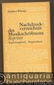 Nachdruckverzeichnis des Musikschrifttums. Reprints. Ergänzungsband. Registerband (= Taschenbücher zur Musikwissenschaft, Nr. 13).
