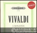 Sechs Sonaten für Violoncello und Basso continuo RV 40, 41, 43, 45, 46, 47 (= Edition Peters, Nr. 4938). Violoncello und Basso continuo.