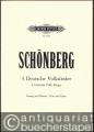 4 deutsche Volkslieder für eine Singstimme und Klavier / 4 German Folk Songs (= Edition Peters, Nr. 4826). Gesang und Klavier / Voice and Piano.