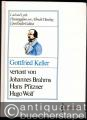 Gottfried Keller, vertont von Johannes Brahms, Hans Pfitzner, Hugo Wolf. Lied und Lyrik.