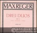 Nr. 2: d-Moll / Re mineur / D minor (= Drei Duos (Kanons und Fugen) im alten Stil für zwei Violinen, Opus 131b. Edition Peters, Nr. 3969b).
