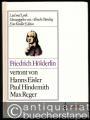 Friedrich Hölderlin, vertont von Hanns Eisler, Paul Hindemith, Max Reger. Lied und Lyrik.