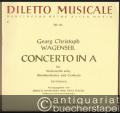 Concerto in A für Violoncello solo, Streichorchester und Cembalo [WV 348] (= Diletto musicale, Nr. 61). Erstdruck. Partitur u. Stimmen [2 Hefte].