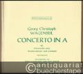 Musik (Bücher/Noten) » Noten/Partituren - Concerto in A für Violoncello solo, Streichorchester und Cembalo [WV 348] (= Diletto musicale, Nr. 61). Erstdruck. Partitur u. Stimmen [2 Hefte].